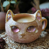 Elegante Katzen-Tasse