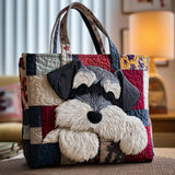 Handgemachte Einkaufstasche mit Schnauzer