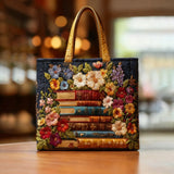 Handgefertigte Tragetasche mit Blumenmuster