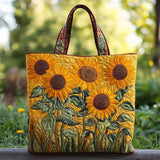Klassische Tragetasche mit Sonnenblumenmotiv
