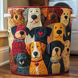 Bunte Hunde | Handgemachter Wäschekorb