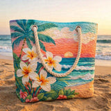 Handgemachte Strandtasche | Tropischer Geist