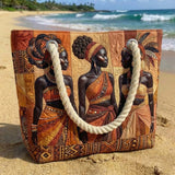Handgefertigte Strandtasche | Melanin Queens Glow