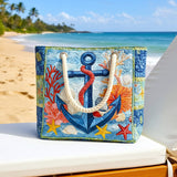 Handgemachte Strandtasche | Nautischer Anker