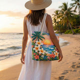 Handgefertigte Strandtasche | Tropische Brise